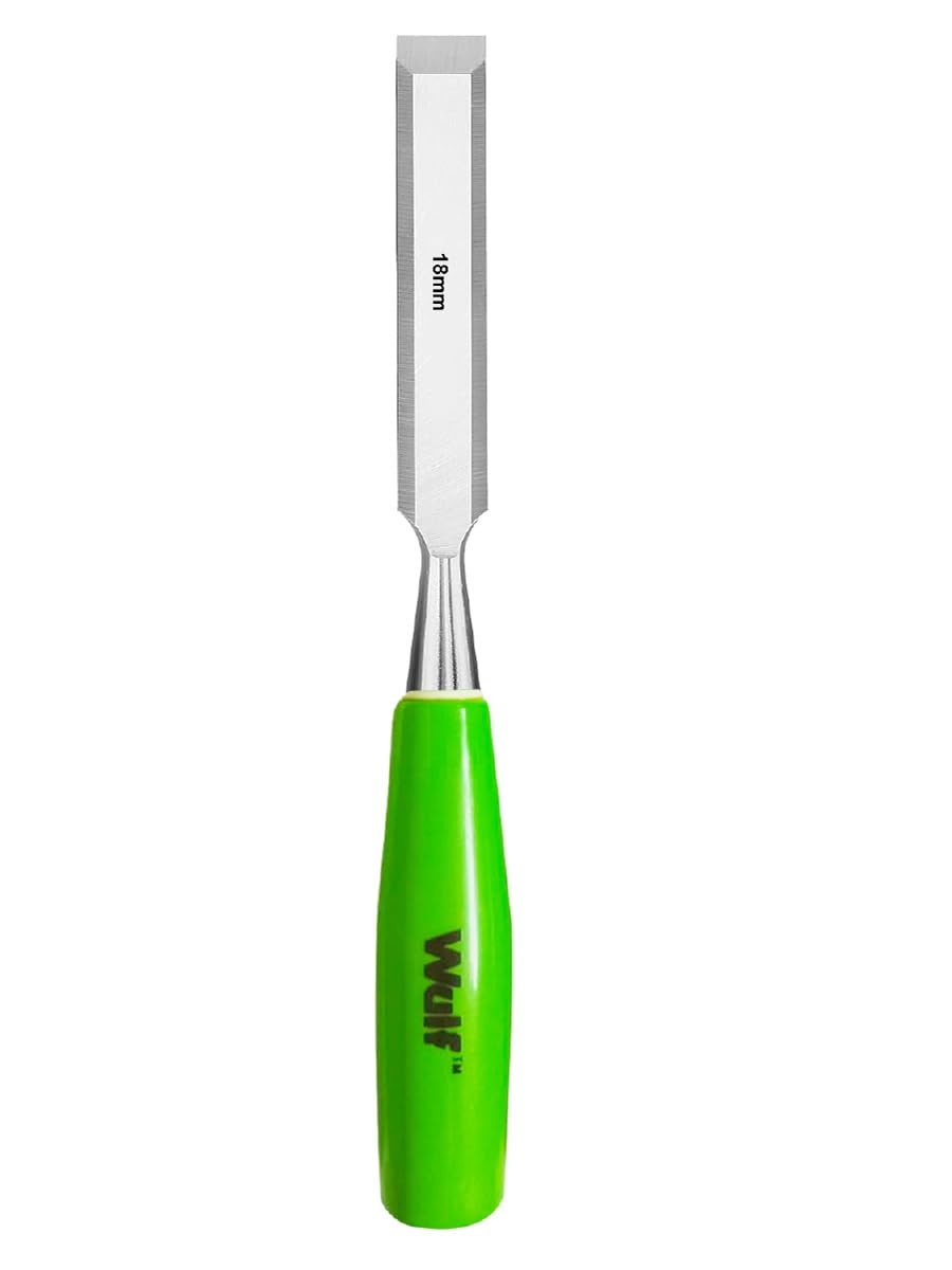 Wulf Wood Chisel for Shaping & Cutting Surfaces | Soft & Shock-Absorbing Grip & Steel Striking Cap With Hammer End for Woodworking, Carving | Home & Professional Use (0.75 Inch)-image-24
