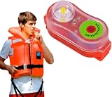 OIXYAZ Rettungswestenlicht, 30g Meerwasser Selbstleuchtendes Licht LED-Lithium-Schwimmwestenlicht Automatische Ortung Rettungswesten Blitzlicht für Erhöhte Sicht und Sicherheit im Wasser