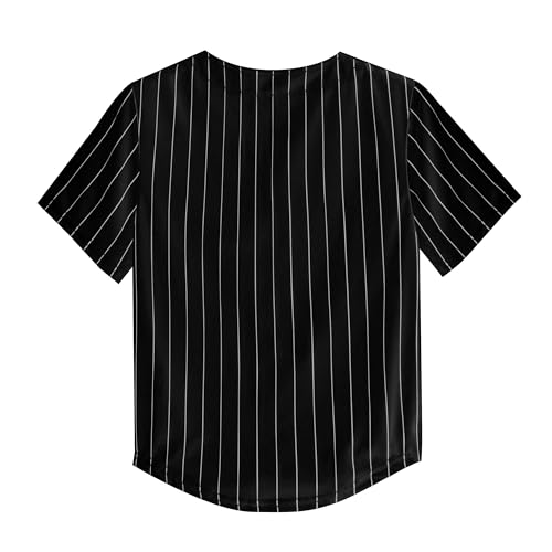 Image of Yuji Itadori Kids Baseball Jersey Button Boys Short Sleeve T-Shirts Hip Hop Fashion Casual Sports Solid Color Shirt
