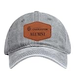 Cougars of Charleston Officially Licensed Alumni Dad Hat – Adjustable Cap with Engraved Hex Patch (Gray)