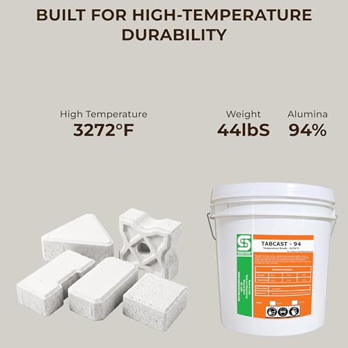 Cemento refractario castable 22 lbs SIMOND STORE miniatura 2