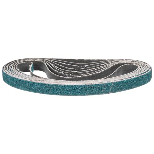 CoCud 20mm x 520mm Sanding Belt, 10 Pcs 40 Grit Zirconia Knife Sharpener Belts Work Sharpening for Belt Sander Knife Carving Tool Metal Working