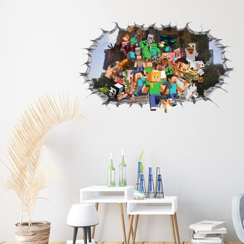 Anime Vinyl Wall Art - Kid's Room Bathroom Diy Removable Video Game Wall Stickers Waterproof Self-Adhesive 15.7X31.5 Inches #TOP1