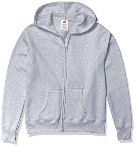 Hanes Women's EcoSmart Full-Zip Hoodie Sweatshirt, Light Steel, x Large - Thumbnail 5