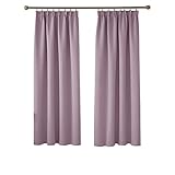 SCHALLSCHUTZ & ENERGIEEINSPARUNG - Diese wärmeisolierten Vorhänge wirken auch als Schallschutzwände, die den Lärm von stark befahrenen Straßen und Bereichen reduzieren. Diese Blickdichten Vorhänge sind auch energiesparend, da sie die Räume im Winter wärmer und im Sommer kühler halten können.