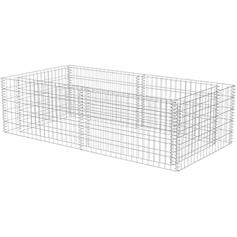 vidaXL Large Rust-Proof Gabion Planter Cover