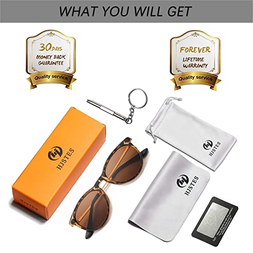 Hjstes Polarized Kids Sunglasses For Girls Boys, 100% Uv Protection For Children Age 3-9(Leopard Frame/Brown Lens) #TOP6