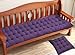 Waigg Kii Coussin de banc de jardin épais 2 ou 3 places, 80/100/120 cm, coussin rectangulaire en coton pour chaise longue, balancelle, intérieur ou extérieur (120 x 50 cm, violet), 120x50cm