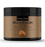 Premium Mushroom coffee, Extra Large(120g/4.2oz) Botanically infused instant coffee, Ultra Concentrated Organic Lion's Mane, Reishi, Cordyceps, Chaga, Turkey Tail, Maitake, Shiitake Medium Roast, 60 Servings