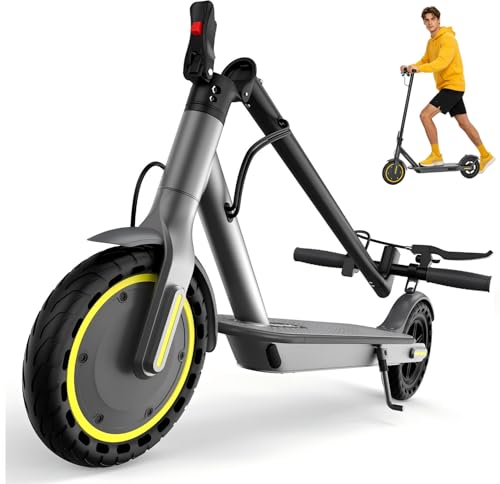 Trottinette Electrique Adulte, Moteur 350W Autonomie 25Km Trottinette Électrique Pliable 8,5" Pneu Anti-crevaison Electric Scooter avec Double Frein, APP