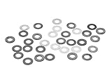 Hergestellt aus Stahl EPeS Airsoft Tuning Shim Set 0,1/0,2/0,3/0,5mm - 36 Stück, hergestellt aus Stahl [E012-SET]