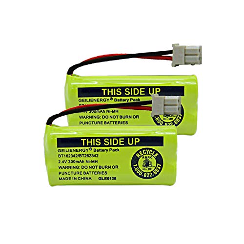 GEILIENERGY 2.4V 300mAh Battery Compatible with AT&T BT162342 BT-162342 BT166342 BT-166342 BT266342 BT-266342
