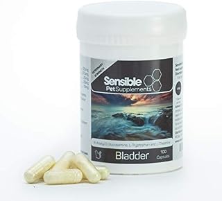 Sensible Pet Supplements 'Bladder' for cats. Containing N-Acetyl D Glucosamine, L-Tryptophan and L-Theanine. 100 sprinkle capsules
