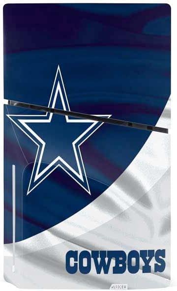 Skinit Decal Gaming Skin Compatible with PS5 Slim Disk Console - Officially Licensed NFL Dallas Cowboys Design