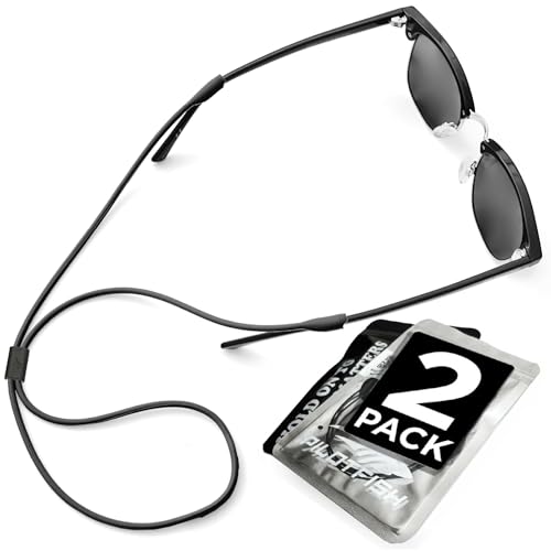 Image of Pilotfish Premium Silicone Sunglasses Strap, Adjustable Glasses Retainer with Unique Passthrough Design - Universal Fit