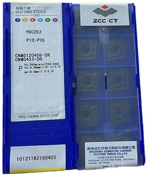 ZCC CT 100% Original CNMG CNMG12 CNMG1204 CNMG120408 DR CNMG120408-DR YBC252 Medium-Roughing Carbide Turning Inserts
