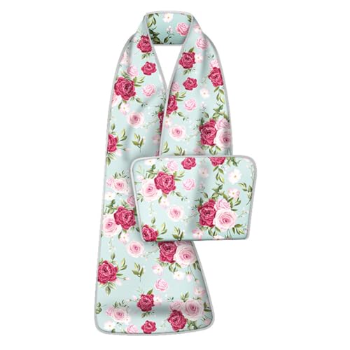 Surakey Reversible Adult Bibs for Eating - Adult Dining Bibs Scarf Dignified Alternative to Bib - Washable Adult Bibs Scarf Clothing Protectors for Elderly Women Men Senior Citizens, Type 5