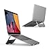 Laptop Stand, CORALONE Laptop Holder, Aluminum Laptop Computer Stand for Desk, Portable Laptop Riser/Lift, Ergonomic Laptop Ventilated Stand Compatible with MacBook Pro/Air, All Notebooks, Silver