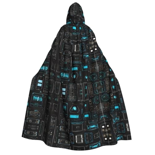 Cape d'Halloween jeu vidéo adulte : le costume rapide et complet