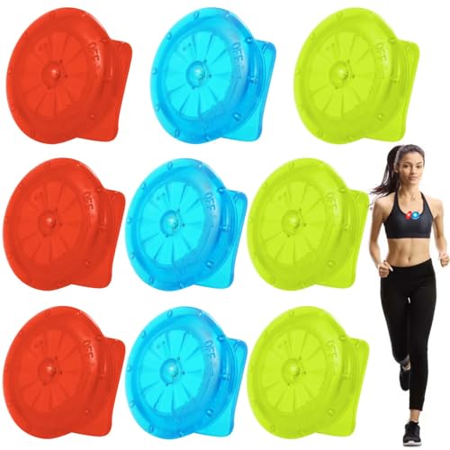 Asfrode 9 Stück LED Clip Lampe, Clip Nacht Licht Lauflicht Lauf...