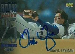 Autograph Warehouse 88909 Travis Fryman Autographed Baseball Card Detroit Tigers 1994 Upper Deck No. 51