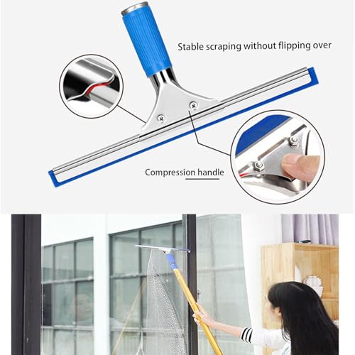 Miniatura 3 de 2.4-12m Pole Telescópico Cepillo Para El Cepillo Para El Cepillo Para El Hogar, Cabezal De La Puerta Y Pared Exterior Productos De Limpieza De Alto Rise, Herramientas De Limpieza De Vidrio, 8m