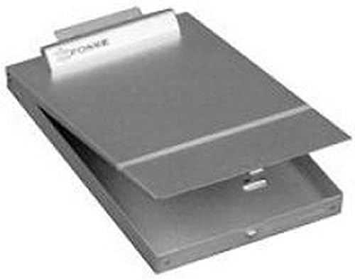 Posse LF32N-CA 9" x 14" x 1" Bottom Opening Clipboard, Aluminum