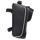 TOKIDNY Fahrradtasche mit Transparentem Touchscreen Handyfach Vielseitige GPS Telefonhalterung Kleine Lenkertasche für Fahrradrahmen