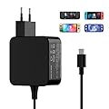 Jippofu Alimentatore Caricatore Compatibile con Nintendo Switch Steam Deck 45W USB C Caricabatterie Rapida per Switch OLED Switch Lite Tipo C Charger Adattatore PC portatile Telefono 20V/2.25A 15V/3A