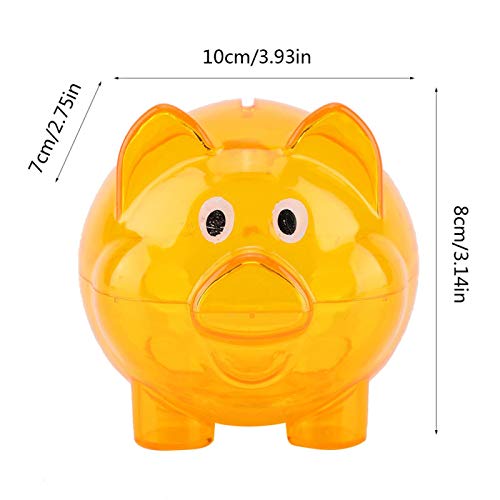 EVTSCAN Spaarpot, Leuke Creatieve kleur varkensvarkensbank verjaardagscadeau varkensbank speelgoed(Oranje) - Image 8