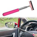 Car Rearview Mirror Wiper, Retractable Window Squeegee, Small Auto Squeegee Cleaner Water Side Mirro