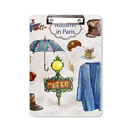 Bloc-notes A4 Dress Umbrella France Life en grand format rigide