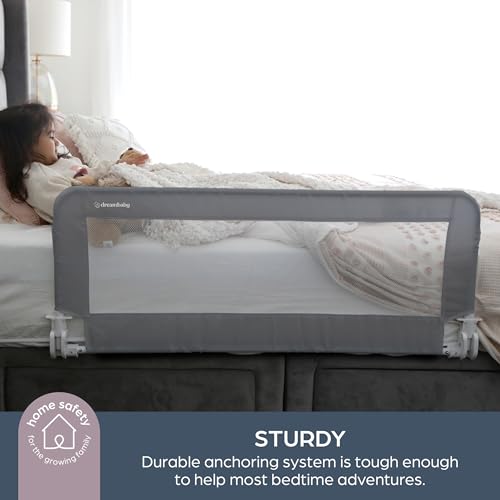 Miniatura 3 de Dreambaby Prague - Barrera De Seguridad Plegable Y Portátil Para Niños Pequeños, Se Adapta A Colchones De Tamaño Individual A King Con Bases De Cama Planas, 110 Cm De Ancho X 45,5 Cm De Alto, Color