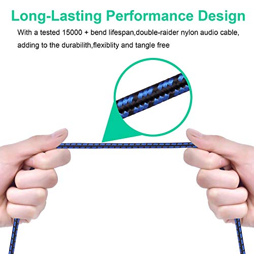 Nc Xqin Rca Cables 3 Ft, Rca Cable Rca Audio Cable [Hi-Fi Sound,Dual Shielded] 2Rca Male To 2Rca Male Stereo Audio Cable For Home Theater, Hdtv, Amplifiers, Hi-Fi Systems, Car Audio #TOP3