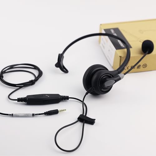 Arama 3.5mm Wired Headset with Noise-canceling mic, Inline Call Button & USB-C for iPhone, BlackBerry Mobile Phone & iPad & Tablet by Arama - Image 7