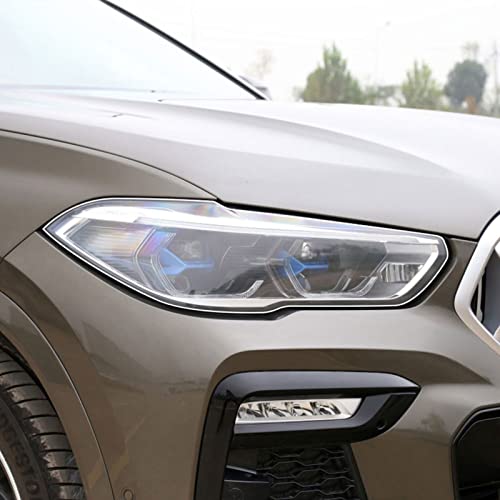 MURPWDZ 2 Stuks Auto Koplamp Beschermfolie Vinyl Bescherming Transparant Tpu Decal Sticker, Fit Voor Bmw X6 G06 2020-Present Accessoires - Image 5