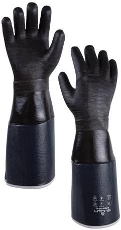 Showa 6781R-06-10 Insulated Neo Grab, 12" Gauntlet with 6" Nitrile Laminated Sleeve, Large, Pair