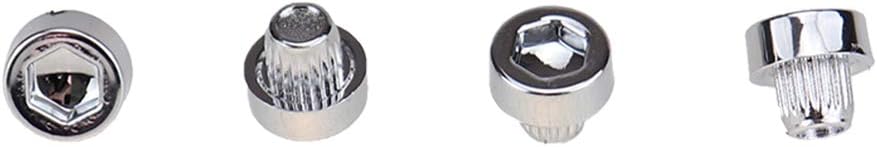 100pcs 6.3mm/0.25in Wheel Rivets Nuts Rim Spike Wheels Rims Lip Screw Bolt Tires ABS Plastic Chrome Silver Alloy Studs Cap Car Styling Tunning