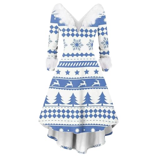 Womens Christmas Dresses Long Sleeve A Line...
