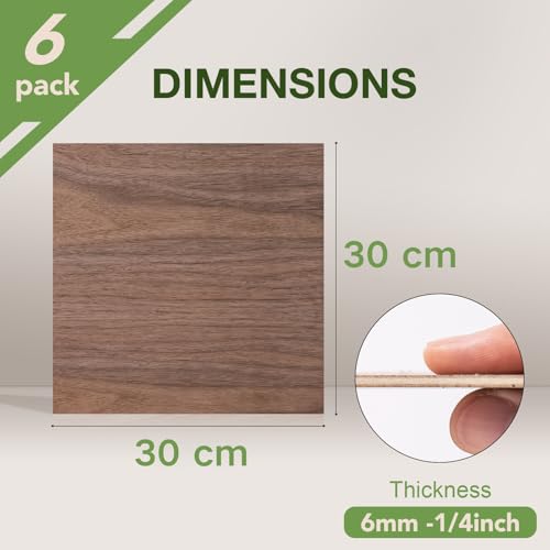 Madera contrachapada de nogal de 6mm con acabado selecto para modelado y CNC de precision 5
