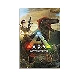 Ark Survival Evolved Extinction Game Poster Leinwand Kunst Poster und Wandkunst Bild Druck Moderne Familie Schlafzimmer Dekor Poster 60 x 90 cm