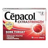 Cepacol Extra Strength Sore Throat Lozenges, Cherry 16ct