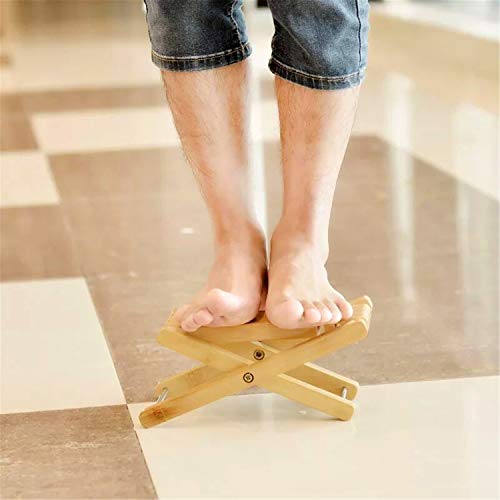 Miwayer Bamboo 4 Gears Adjustable Upscale Guitar Foot Rest Non-Slip Foot Stool Foldable Footrest From 4.5" Up To 8"，Accessory For Classical Acoustic Guitar Part #TOP3