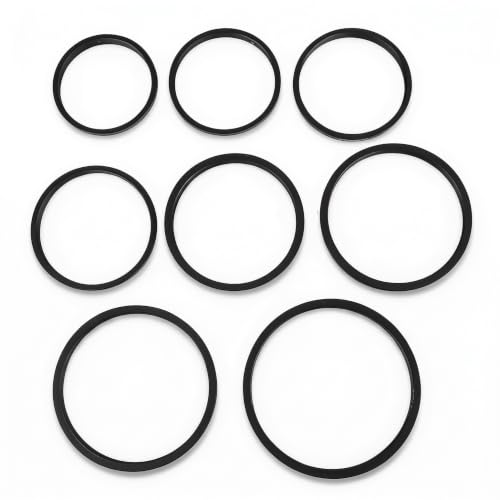Juego de Adaptadores para Lentes de 8 Piezas en Metal, Anillos de Paso Ascendente de Filtros de 49 a 82 mm para Cámaras DSLR y sin Espejo miniatura 1