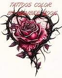 TATTOOS COLOR BY NUMBER BOOK