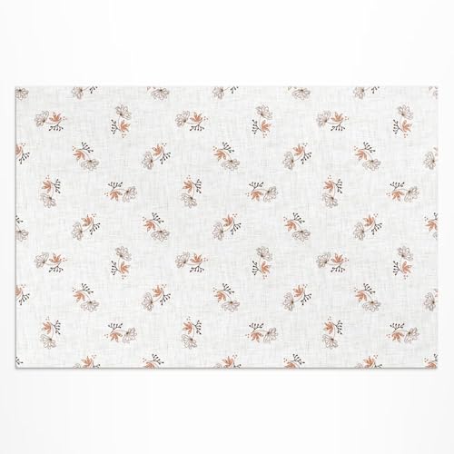 Tapis extérieur PVC imperméable et résistant décoloration fleurs - 2