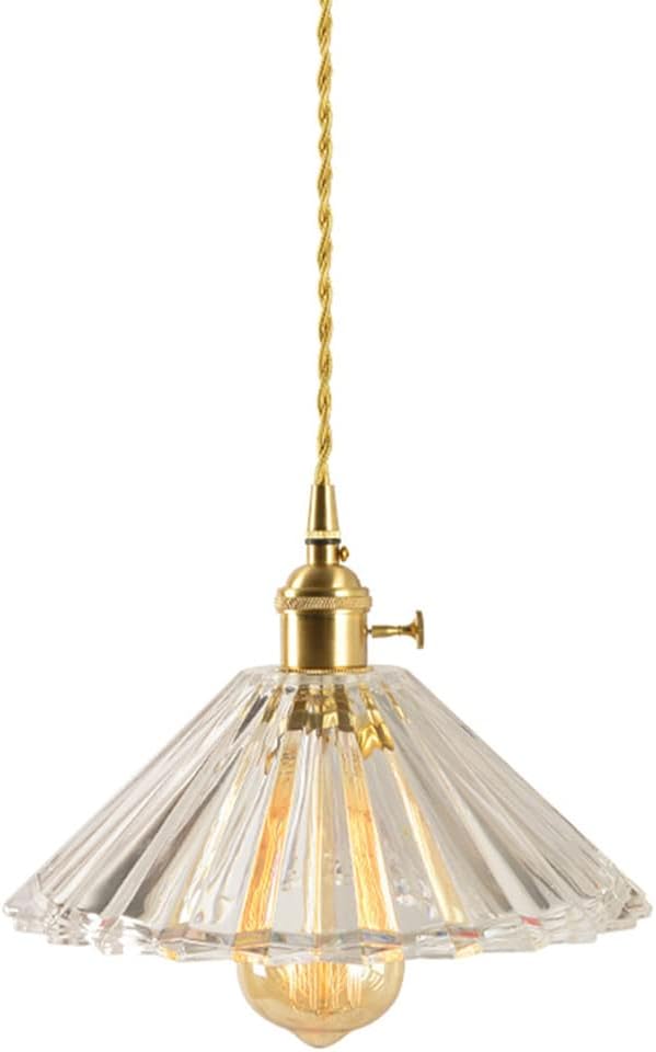 Fashion Nordic Simple Glass Crystal Chaner,Unique Interior Lighting Mini Chaner Farmhouse Chaner Dining Room Lighting Fixtures Hanging Long Service Life E27