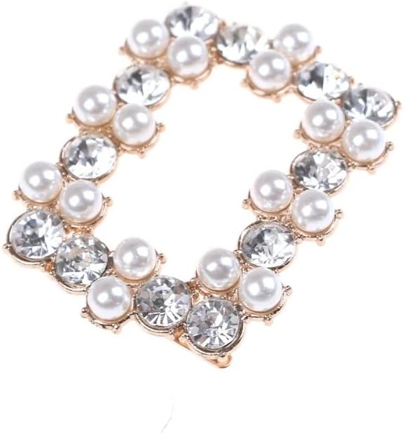 1pcs Crystal Rhinestone Bridal Shoe Rhinestone Clip Decoration Accessories Buckle Faux Pearl Shoe Clip