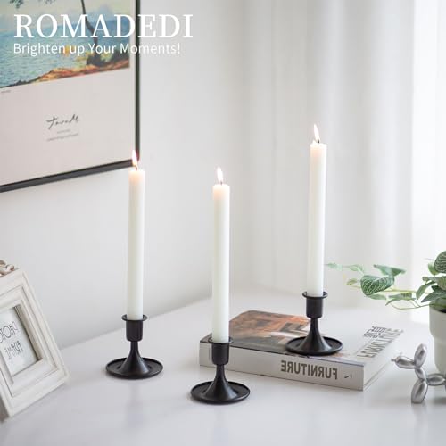 Black Candlestick Candle Holders for Taper - Image 4