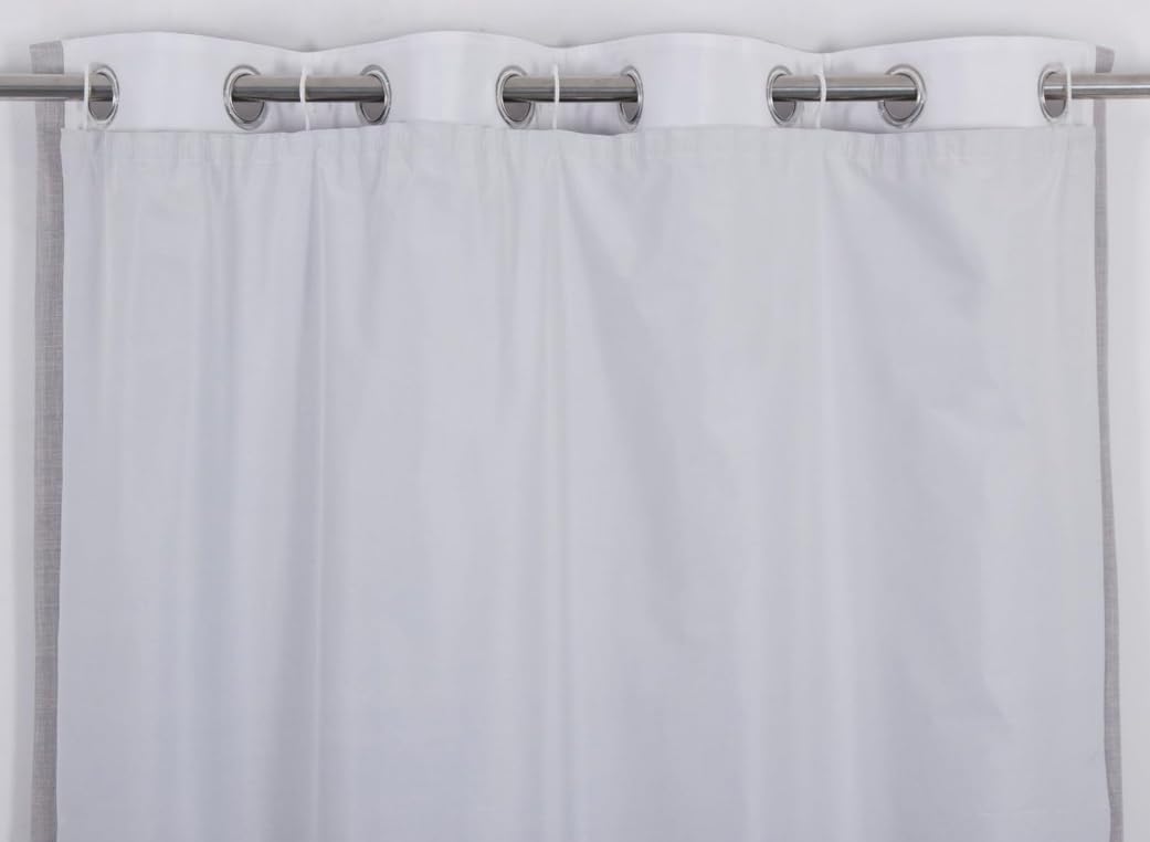 always4u Doublure Occultante 100% avec revêtement Isolant Blanc, pour Rideau Doublure Thermocollante Isolant Anti Froid, pour Rideaux Salon Cuisine Chambre Moderne Lot de 2 135cm×238cm